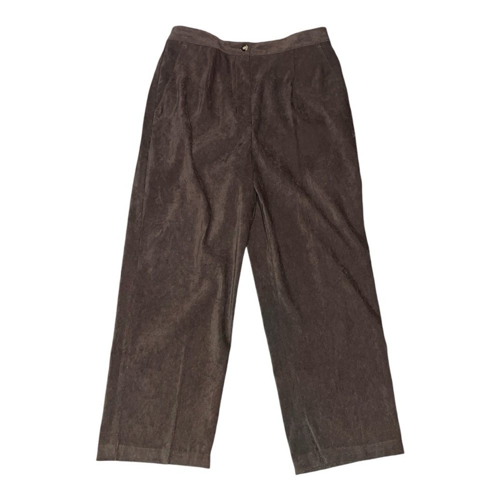 Orvis women’s pants size 10 suede like brown medium crop ankle fall neutrals